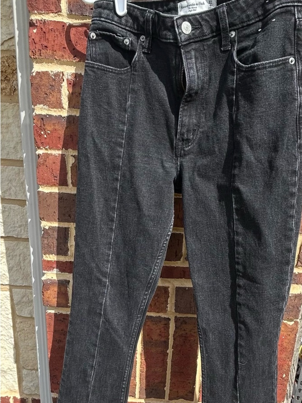 Abercrombie juniors slim fit high rise Black Jeans